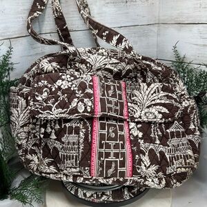 Vera Bradley Imperial Toile Duffel Bag or diaper bag…Plastic Lined